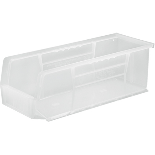 Quantum Storage System QUS234CL Clear-View Ultra Stack & Hang Bin Clear-View Ultra Stack & Hang Bin, 5-1/2" W x 5" H x 14-3/4" D, Clear - Each