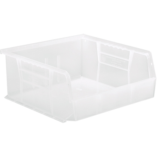 Quantum Storage System QUS235CL Clear-View Ultra Stack & Hang Bin Clear-View Ultra Stack & Hang Bin, 11" W x 5" H x 10-7/8" D, Clear - Each