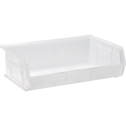 Quantum Storage System QUS245CL Clear-View Ultra Stack & Hang Bin Clear-View Ultra Stack & Hang Bin, 16-1/2" W x 5" H x 10-7/8" D, Clear - Each