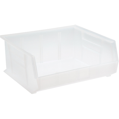 Quantum Storage System QUS250CL Clear-View Ultra Stack & Hang Bin Clear-View Ultra Stack & Hang Bin, 16-1/2" W x 7" H x 14-3/4" D, Clear - Each