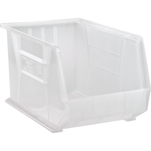 Quantum Storage System QUS260CL Clear-View Ultra Stack & Hang Bin Clear-View Ultra Stack & Hang Bin, 11" W x 10" H x 18" D, Clear - Each