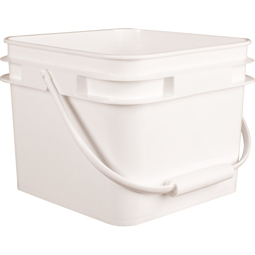 Mauser Packaging PPROO0086 Square Pail, Plastic, 2.1 gal.-(Each)