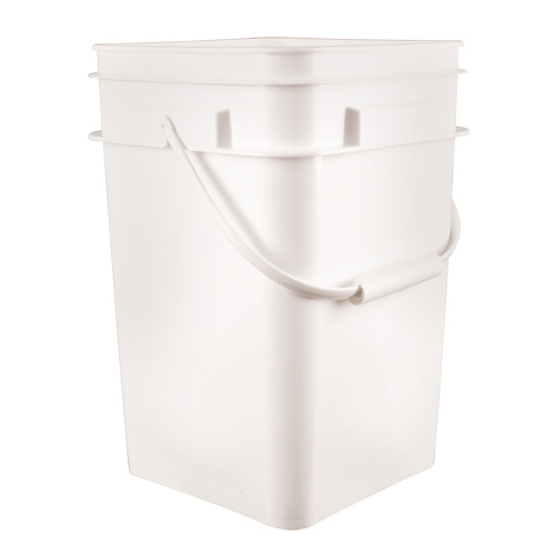 Mauser Packaging PPROO0095 Square Pail, Plastic, 4.25 gal.-(Each)