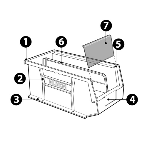 KLETON Stack & Hang Bin (Each)-Click on options for variations & Details. - Image 2