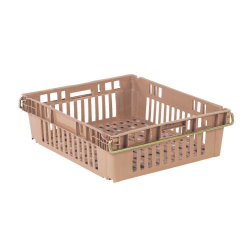 Orbis 5935016 Agricultural Plastic Stack-N-Nest Container Agricultural Plastic Stack-N-Nest Container, 20.3" x 24" x 6.8", Beige - Each