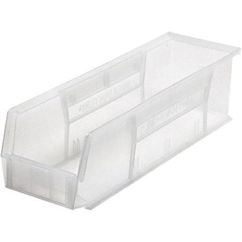 Quantum Storage System QUS238CL Ultra Stack & Hang Bin Ultra Stack & Hang Bin, 17-7/8" W x 5" H x 5-1/2" D, Clear - Each