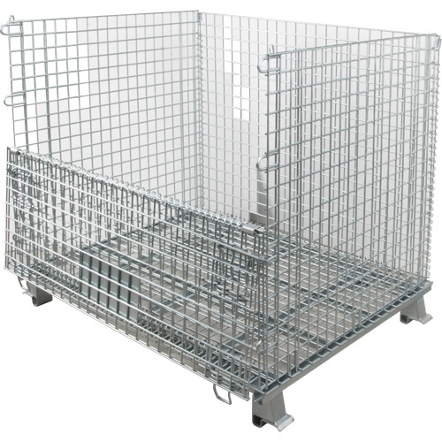KLETON Collapsible Wire Container Collapsible Wire Container, 40" W x 32" D x 34" H, 4000 lbs. Capacity - Each