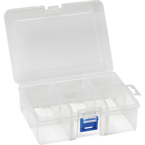 Quantum Storage System QB300 Plastic Compartment Box Plastic Compartment Box, 4.75" W x 6.75" D x 2.25" H, 6 Compartments - Each