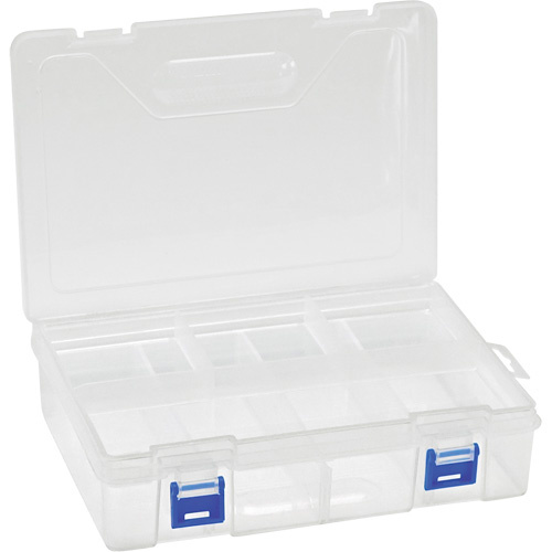 Quantum Storage System QB600 Plastic Compartment Box Plastic Compartment Box, 6.25" W x 9.25" D x 2.2" H, 8 Compartments - Each