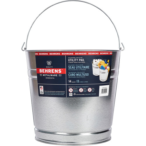 Pail, Galvanized Steel, 13 L-(Each)