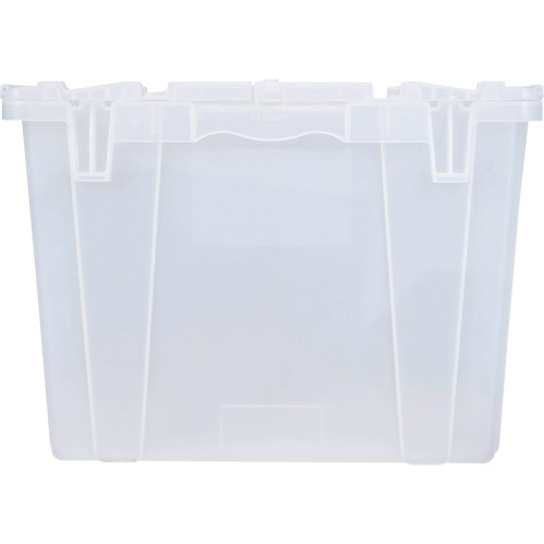 Orbis 5899934 FP243C FliPak Nestable Tote FP243C FliPak Nestable Tote, 26.9" x 16.9" x 12.1", Clear - Each