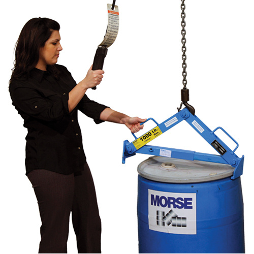 Morse 92 Drum Lifter, 30 - 85 US Gal. (25 - 70 Imperial Gal.), 1000 lbs./454 kg. Cap.-(Each)