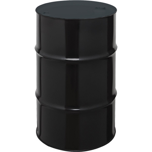 Mauser Packaging NDLTS0223 Steel Drums Steel Drums, 55 US gal (45 imp. gal.), Unlined, Black, Closed Top, 1A1/X1.8/300, 20 Gauge - Each