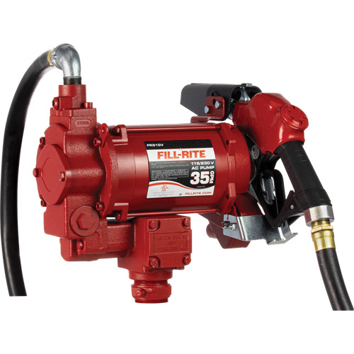 Fill-Rite FR310VB AC Utility Rotary Vane Pumps with Nozzle, 115/230 V, 35 GPM-(Each)