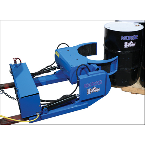 Morse 290F Grip+Go Power-Grip Fork Mount Drum Handler, 15 - 55 US Gal. (12.5 - 45 Imperial Gal.) Drum Size, 1500 lbs./680 kg Cap.-(Each)