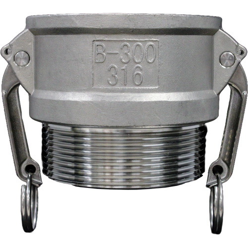 Armour Lock CGSB-.75 Cam & Groove Coupling Cam & Groove Coupling, Stainless Steel, Type B, 3/4", Male NPT, 250 PSI - Each