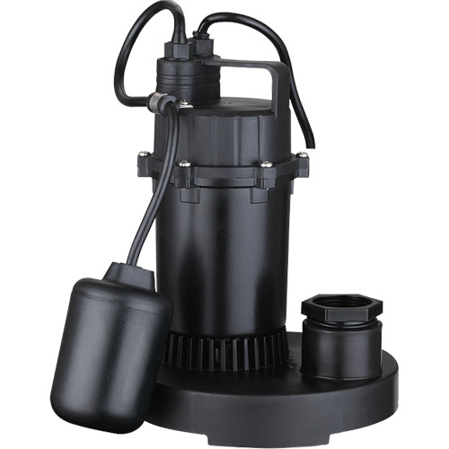 LEO LSD-252PLT Thermoplastic Submersible Sump Pump, 2560 GPH, 115 V, 4.6 A, 1/3 HP-(Each)