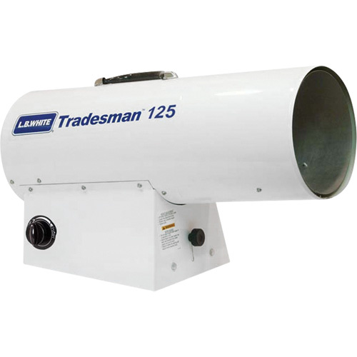 L.B. White TRADESMAN 125 Tradesman Forced Air Heater, Contractor, Propane, 125,000 BTU/H-(Each)