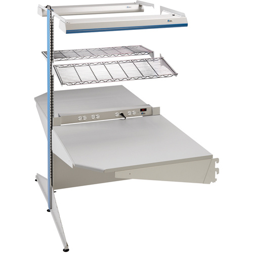 Lista A-DC368428SD-LG Arlink Preconfigured Workstation Arlink Preconfigured Workstation, 36" W x 56" D x 84" H, Double Sided Corner Add-On - Each