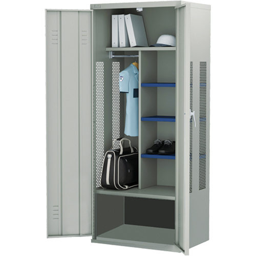 Gear Locker, Steel, 36" W x 24" D x 72" H, Grey-(Each)