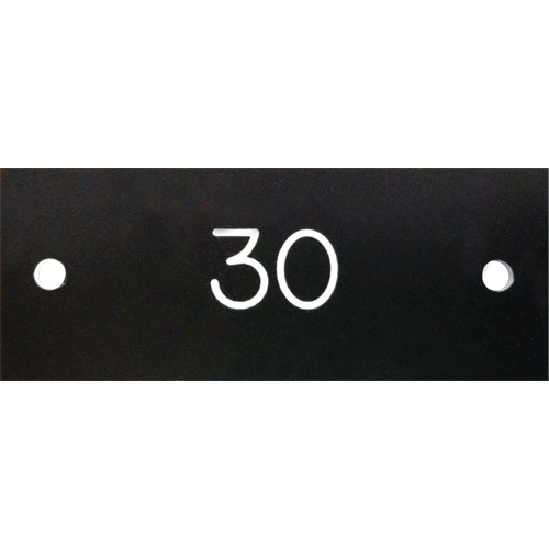Anthony Steel Mfg. CL-NUMBER-PLATE-1-25 Locker Number Plates Locker Number Plates - Each