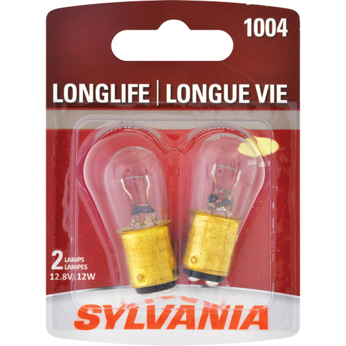 Sylvania 30158 1004 Long Life Mini Automotive Bulb 1004 Long Life Mini Automotive Bulb, Incandescent, 12.032 W, Off White - Pack of 2