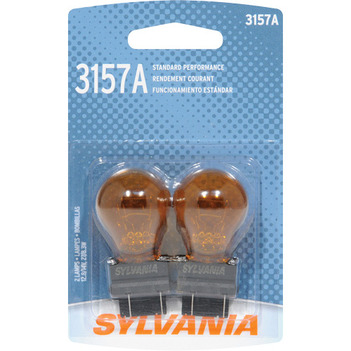 Sylvania 38097 3175A Basic Automotive Bulb 3175A Basic Automotive Bulb, Incandescent, 28.5 W/8.3 W, Amber - Pack of 10