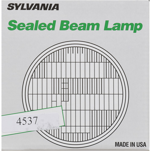 Sylvania 31015 4537 Basic Sealed Beam Headlight 4537 Basic Sealed Beam Headlight, Incandescent, 100 W, Off White - Each