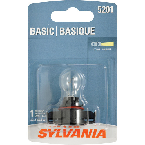 Sylvania 31584 5201 Basic Fog Light Bulb 5201 Basic Fog Light Bulb, Halogen, 19 W, Off White - Each