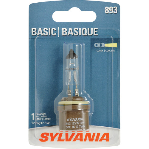 Sylvania 31579 893 Basic Fog Light Bulb 893 Basic Fog Light Bulb, Halogen, 37.5 W, Off White - Each