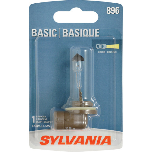 Sylvania 31581 896 Basic Fog Light Bulb 896 Basic Fog Light Bulb, Halogen, 37.5 W, Off White - Each