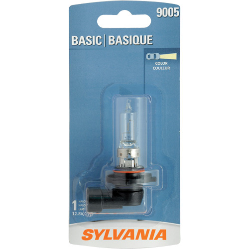Sylvania 31557 9005 Basic Headlight Bulb 9005 Basic Headlight Bulb, Halogen, 65 W, Off White - Each