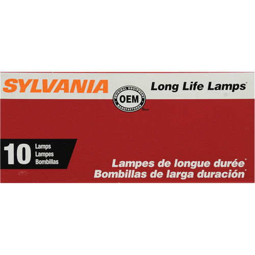 Sylvania 38163 4157NA Long Life Automotive Bulb 4157NA Long Life Automotive Bulb, Incandescent, 28.54 W, Amber - Pack of 10