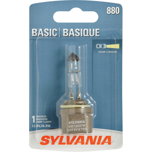 Sylvania 31572 880 Basic Fog Light Bulb 880 Basic Fog Light Bulb, Halogen, 27 W, Off White - Each
