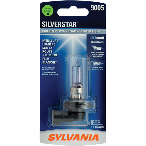 Sylvania 31640 9005 SilverStar® Headlight Bulb 9005 SilverStar<sup>®</sup> Headlight Bulb, Halogen, 65 W, White - Each