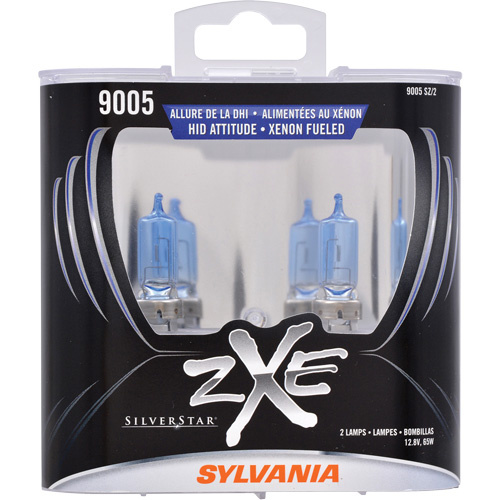 Sylvania 36390 9005 SilverStar® zXe Headlight Bulb 9005 SilverStar<sup>®</sup> zXe Headlight Bulb, Halogen/HID, 65 W, White - Pack of 2
