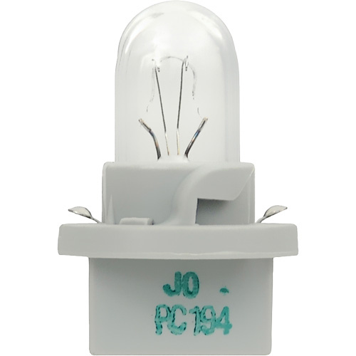 Sylvania 34775 PC194 Basic Mini Automotive Bulb PC194 Basic Mini Automotive Bulb, Incandescent, 3.8 W, Off White - Pack of 10