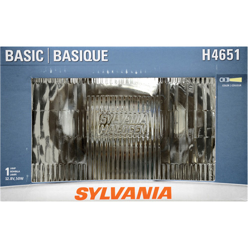 Sylvania 30824 H4651 Basic Sealed Beam Headlight H4651 Basic Sealed Beam Headlight, 50 W, Off White - Each