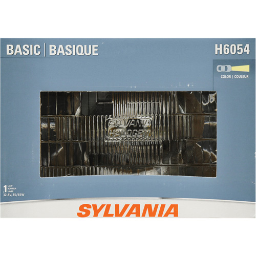 Sylvania 30832 H6054 Basic Sealed Beam Headlight H6054 Basic Sealed Beam Headlight, 35 W, White - Each
