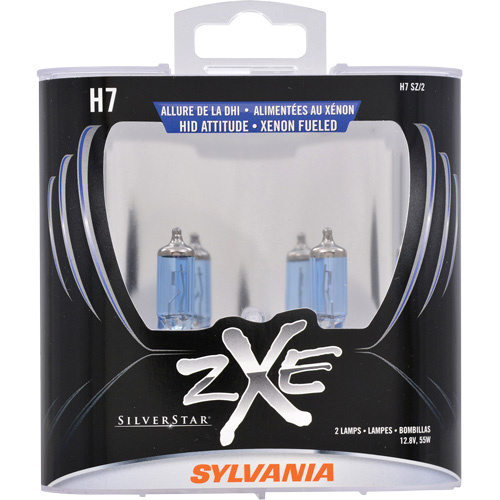 Sylvania 36398 H7 SilverStar® zXe Headlight Bulb H7 SilverStar<sup>®</sup> zXe Headlight Bulb, Halogen/HID, 56 W, White - Pack of 2