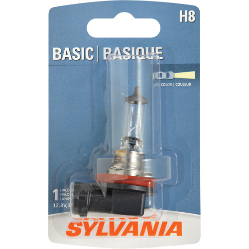 Sylvania 31594 H8 Basic Headlight Bulb H8 Basic Headlight Bulb, Halogen, 35 W, Off White - Each