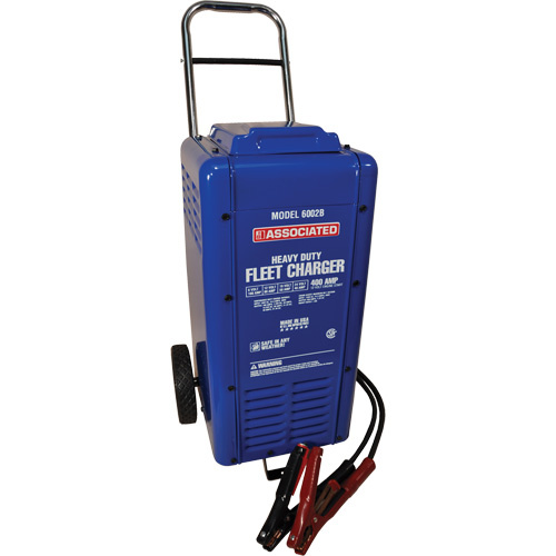 Associated Equipment  6002B 6/12/18/24 Volt Heavy-Duty Wheeled Fleet Charger 6/12/18/24 Volt Heavy-Duty Wheeled Fleet Charger - Each