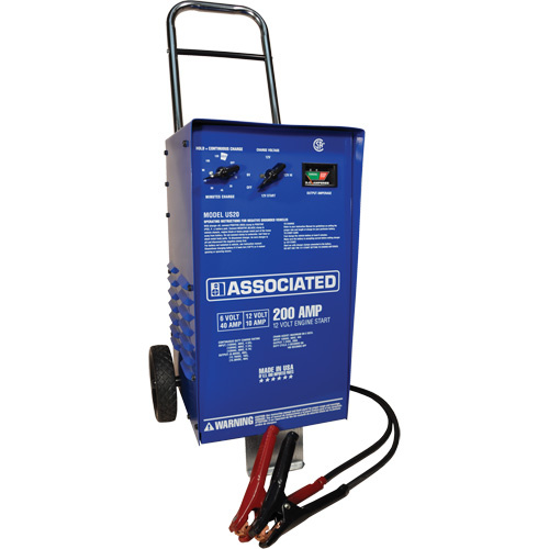 Associated Equipment  US20 6/12 Volt Fast Wheeled Charger 6/12 Volt Fast Wheeled Charger - Each