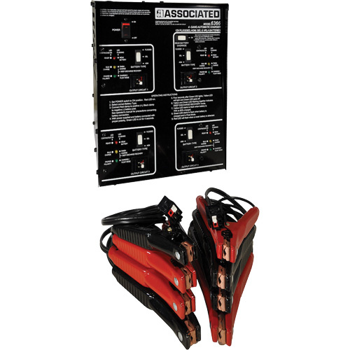 Associated Equipment  6366 Intellamatic® 4 Channel Multi Battery Charger Intellamatic<sup>®</sup> 4 Channel Multi Battery Charger - Each