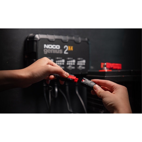 NOCO GENIUS2X4 Genius® 2X4™ 4-Bank, 8-Amp Battery Charger Genius<sup>®</sup> 2X4™ 4-Bank, 8-Amp Battery Charger - Each