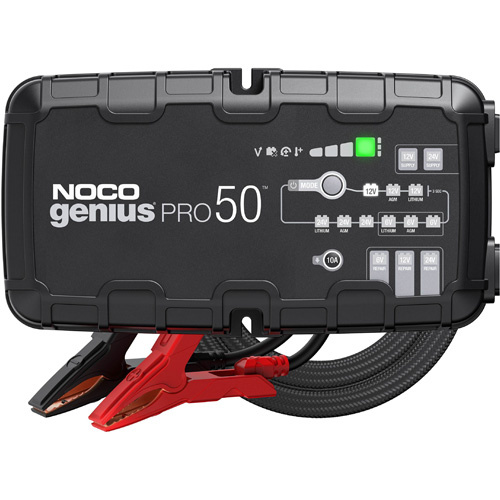 NOCO GENIUSPRO50 Genius® Pro50™ 50-Amp Battery Charger Genius<sup>®</sup> Pro50™ 50-Amp Battery Charger - Each