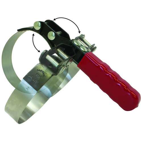 LISLE 53500 Standard Swivel Grip Oil Filter Wrench, 3-1/2" - 3-7/8" Filter Capacity-(Each)