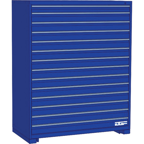 AGF Brome CF27-602460C2-440-BL Modular Drawer Cabinet Modular Drawer Cabinet, 14 Drawers, 60" W x 24" D x 60" H, Blue - Each