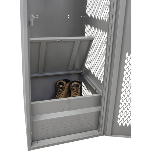 KLETON FN466 Gear Locker with Door, Steel, 24" W x 24" D x 72" H, Grey-(Each) - Image 4
