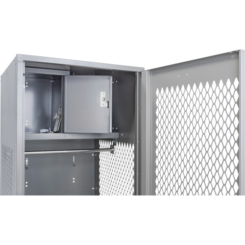 KLETON FN466 Gear Locker with Door, Steel, 24" W x 24" D x 72" H, Grey-(Each) - Image 5